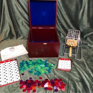 Pavilion Deluxe Bingo Cage Cards, 75 Balls Complete